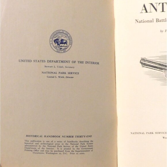 Antietam National Battlefield Site Historical Handbook 31 Frederick Tilberg 1961 - Picture 4 of 5